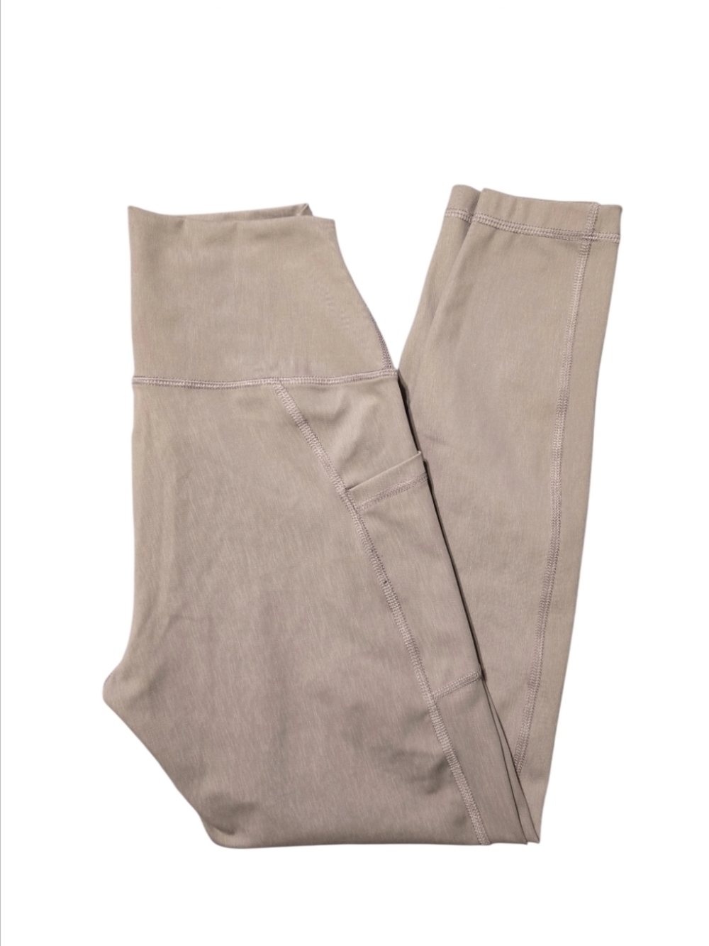 90 Degree By Reflex Leggings High Waist Athletic Pockets Light Brown Sz Small